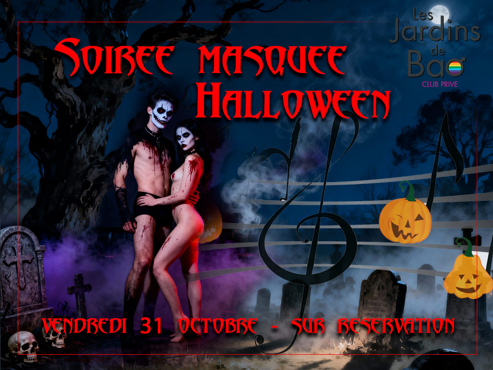 Soirée masquée spéciale Halloween le 31 octobre