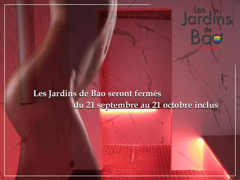 Fermeture du 21 septembre au 21 octobre inclus
